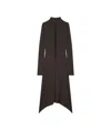 Courrèges Volcano Jersey Midi Dress In Black