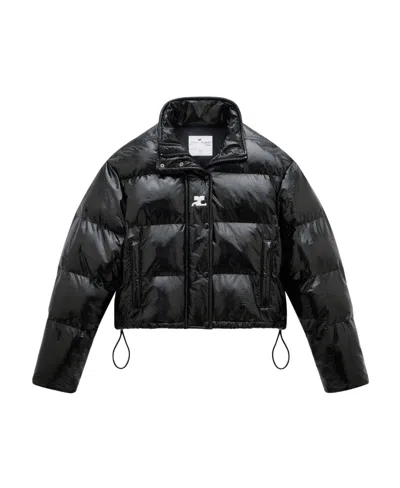 COURRÈGES COURRÈGES VINYL HIGH NECK PUFFER JACKET