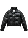 Courrèges Courreges Woman Puffer Black Size M Viscose, Polyurethane, Elastane, Polyamide In Schwarz
