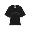 Courrèges Waisted Printed T-shirt In Black