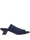 Courrèges Wet Mules In Blue