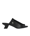 Courrèges Black Leather Heels