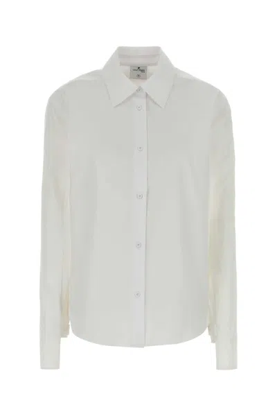 Courrèges Courreges Women White Poplin Shirt In Gold