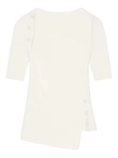 COURRÈGES WHITE BUTTONED TOP