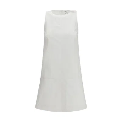 Courrèges Halter Neckline Short Dress In White