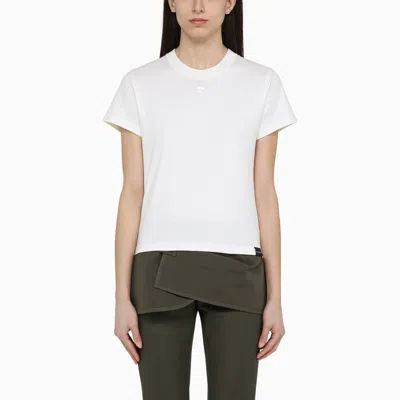 Courrèges White Cotton Crew-neck T-shirt