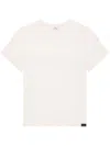 Courrèges Logo-patch Cotton T-shirt In White