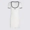 Courrèges Ribbed Cotton Mini Dress With Logo Embroidery