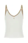 Courrèges Contrast-trim Cotton Tank Top