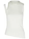 Courrèges Courreges White Cotton Tank Top Women In White