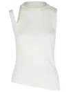 Courrèges Courreges White Cotton Tank Top Women In White