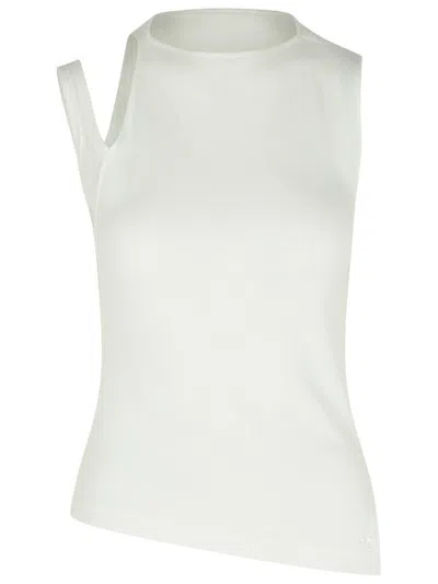 COURRÈGES WHITE COTTON TANK TOP