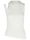 Courrèges Courreges White Cotton Tank Top Women In White