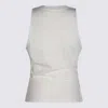 Courrèges Courregès Tank Top Twist 90's Rib In Heritage White