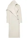 Courrèges Oblique Cotton Trench Coat In White