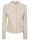Courrèges Jacket Tailored Stand Collar In White