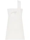 Courrèges Satin Dress Featuring Cut-out Detail