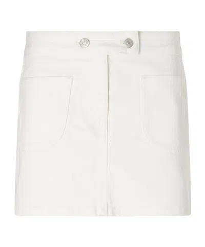 Courrèges White Denim Mini Skirt