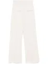 Courrèges White Flared Trousers In White
