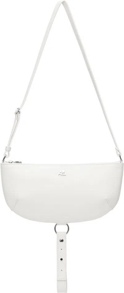 Courrèges White Holy Eclipse Leather Bag