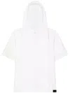 Courrèges White Cotton Hoodie T-shirt In White