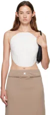 Courrèges White Illusion Circle Lace Bodysuit In White