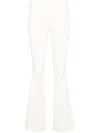 Courrèges Heritage Low-rise Bootcut Trousers In White