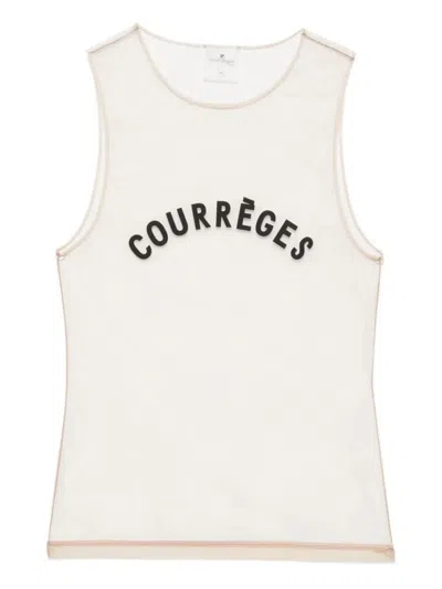 Courrèges White Logo Top