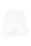 Courrèges Ellipse Twill Mini Skirt In White