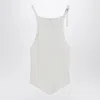 Courrèges Ribbed Top With Pointed Hem