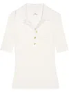 Courrèges Off White Logo-embroidered Ribbed Jumper In White