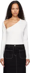 Courrèges White Slash T-shirt In 1 Heritage White