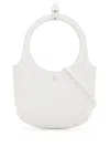 Courrèges Round Handle Shoulder Bag In White