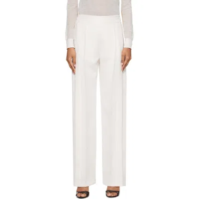 Courrèges White Snap Twill Flare Trousers