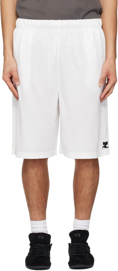 Courrèges White Sports Shorts