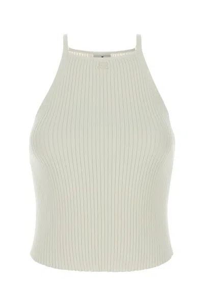 Courrèges Courreges White Viscose Blend Tank Top