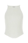 COURRÈGES WHITE VISCOSE BLEND TOP