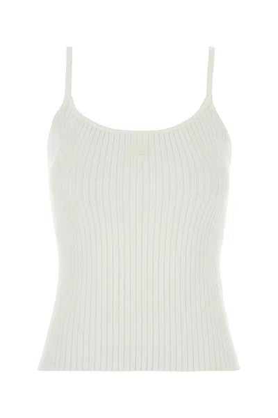 COURRÈGES WHITE VISCOSE BLEND TOP