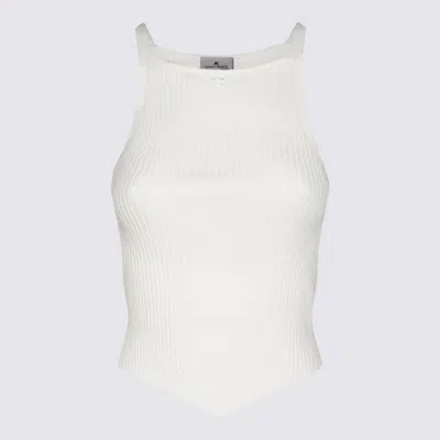 COURRÈGES COURRÈGES WHITE VISCOSE TOP