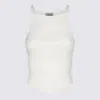 Courrèges White Viscose Top In Neutral
