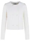 Courrèges White Wool Blend Jacket In White