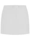 Courrèges Courreges White Wool Blend Miniskirt In White
