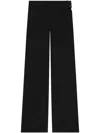 Courrèges Wide-leg Black Trousers In Black