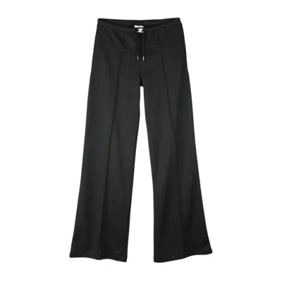 Courrèges Wide-leg Black Trousers With Contemporary Silhouette