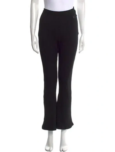 Pre-owned Courrèges Wide Leg Pants In Black