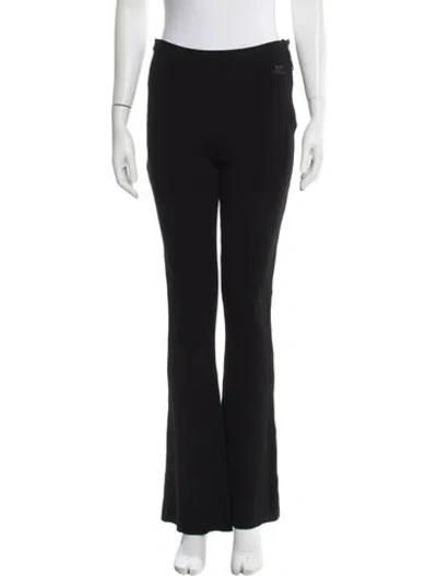 Pre-owned Courrèges Wide Leg Pants In Black