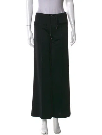 Pre-owned Courrèges Wide Leg Pants In Black