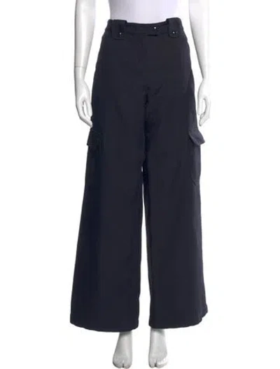 Pre-owned Courrèges Wide Leg Pants In Black