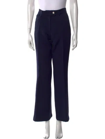 Pre-owned Courrèges Wide Leg Pants In Blue