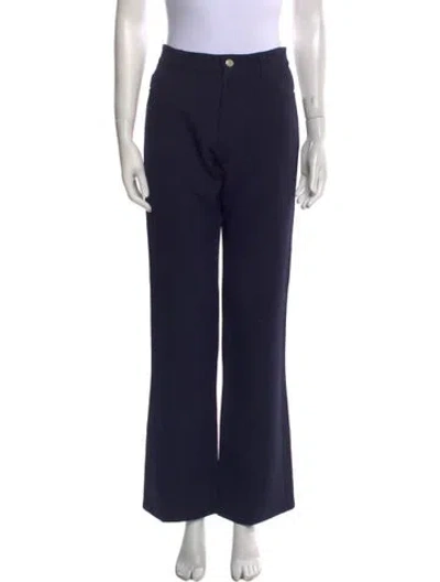 Pre-owned Courrèges Wide Leg Pants In Blue